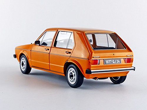 solido S1800202 VOLKSWAGEN GOLF L, Maqueta Coche del año 1983, escala 1:18, Naranja (Orange)