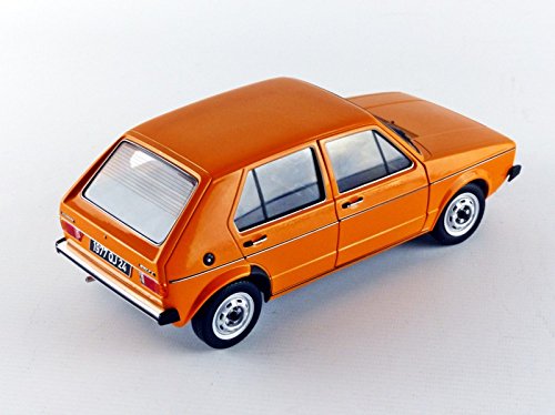 solido S1800202 VOLKSWAGEN GOLF L, Maqueta Coche del año 1983, escala 1:18, Naranja (Orange)