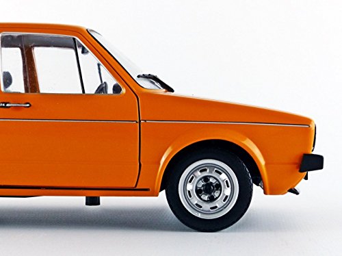 solido S1800202 VOLKSWAGEN GOLF L, Maqueta Coche del año 1983, escala 1:18, Naranja (Orange)