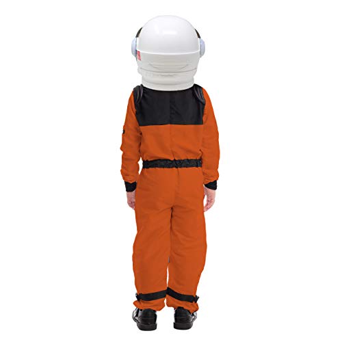 Spooktacular Creations Astronaut NASA Pilot Orange Costume Movable Space Visor Kids Helmet Halloween. (Toddler( 3- 4yrs ))