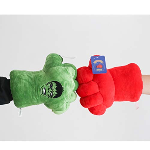 SSRS Niños de Dibujos Animados Spiderman Batman Guantes de Peluche Hulk Smash Guantes de Boxeo Super Man Spider Hero Juguete Niño Cumpleaños Navidad Divertido (Color : A)