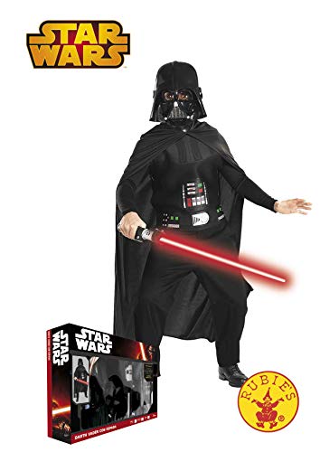 Star Wars - Disfraz de Darth Vader para niño, caja con disfraz, máscara y espada, 3-4 años (Rubie`s 41020-S)