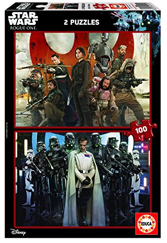 Star Wars - Puzzle Rogue One, 2 x 100 Piezas (Educa Borras 17012)