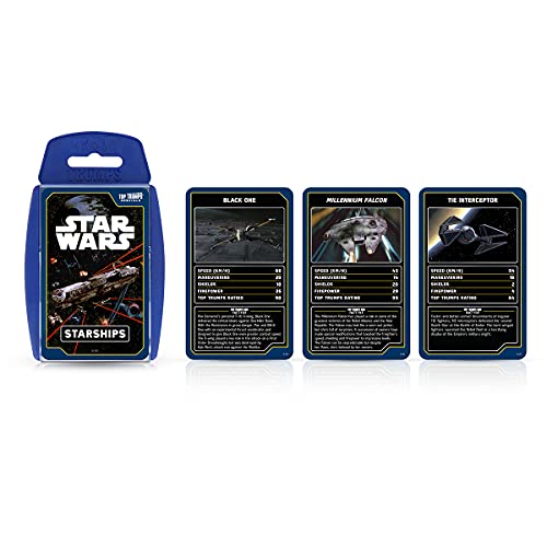 Star Wars Starships Top Trumps Juego de Cartas Especiales