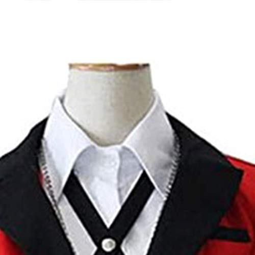 starte Jabami Yumeko Kakegurui Cosplay Traje kakegurui Uniforme De Disfraz De Anime para Mujeres Adultas Escuela JK Uniforme Falda Plisada Roja