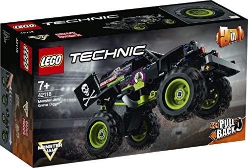 Steinchenwelt Technic 42118 Monster Jam® Grave Digger® + 42119 Monster Jam® Max-D® - Juego de 2