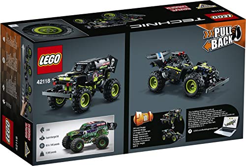 Steinchenwelt Technic 42118 Monster Jam® Grave Digger® + 42119 Monster Jam® Max-D® - Juego de 2