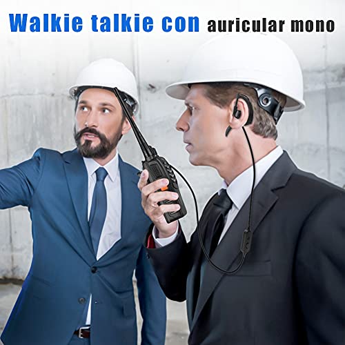 StillCool Walkie Talkie Profesionales Recargable Dispositivo de Radio BF-888S 1500 mAh 16 Canales con Recepción de Radio de 3-5 km De Alcance,Linterna Recargable y Auriculares Duales Portátiles(2 PCS)