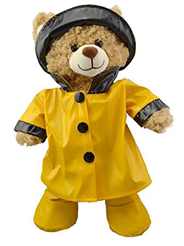 Stuffems Toy Shop Lluvia Impermeable w / Sombrero y Botas Oso de Peluche de la Ropa Ajusta a la mayoría de 14 "-18" Build-A-Bear & Haga Sus Propios Animales de Peluche