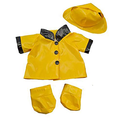 Stuffems Toy Shop Lluvia Impermeable w / Sombrero y Botas Oso de Peluche de la Ropa Ajusta a la mayoría de 14 "-18" Build-A-Bear & Haga Sus Propios Animales de Peluche