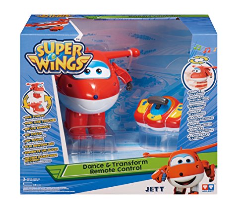 Super Wings Dance & Transform Remote Control Jett Aeronave - juguetes de control remoto (Alcalino, AAA, 1,5 V, 486 g, 254 mm, 300 mm)