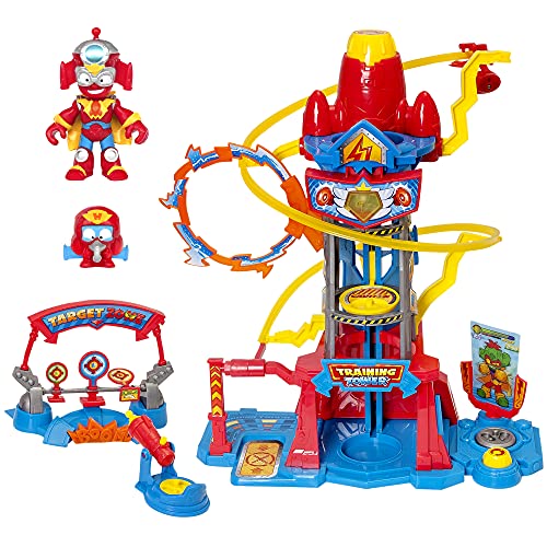 SUPERTHINGS Training Tower – Torre de Entrenamiento con Luces y Sonido, 1 y 1 Kazoom Kid Exclusivo. 3 Zonas de Entrenamiento + Kazoom Kids – Blíster 10