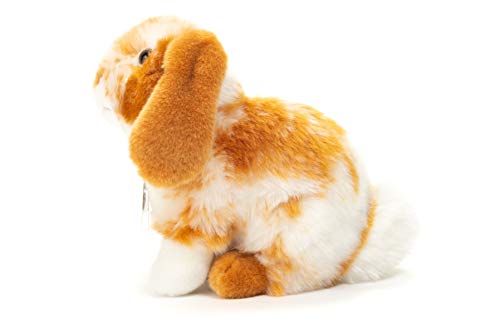 Teddy Hermann 93723 Liebre Conejo Aries Sentado marrón Claro / Blanco 20 cm, Peluche