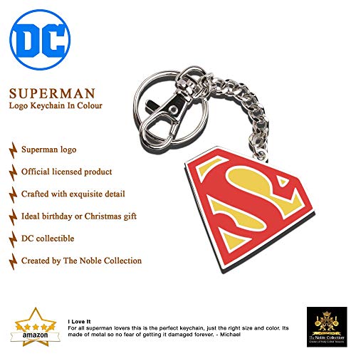 The Noble Collection Superman 5cm Color Logo Llavero