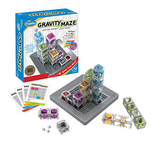 ThinkFun 763399, Gravity Maze, Juego de Habilidad, Juego de Logica, Edad Recomendada 8+, Juegos de Mesa