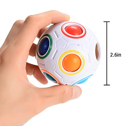 ThinkMax Magic Ball Rainbow , Rompecabezas 3D de Bolas de Juguete para niños (1 Piezas)