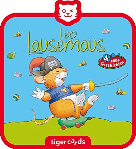 Tigerbox- Tigercard - Peluche de Leo Lausemaus (consecuencia 10: no Quiere Jugar Fuera y 3 Otras Historias Dulces. (Tiger Media Deutschland GmbH 4145)