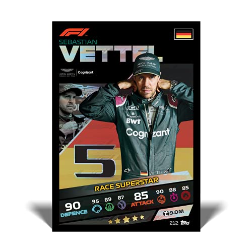 Topps Turbo Attax F1 2021 - Tarjetas coleccionables - Lata de coleccionismo - Ricciardo, Alonso, Giovinazzi