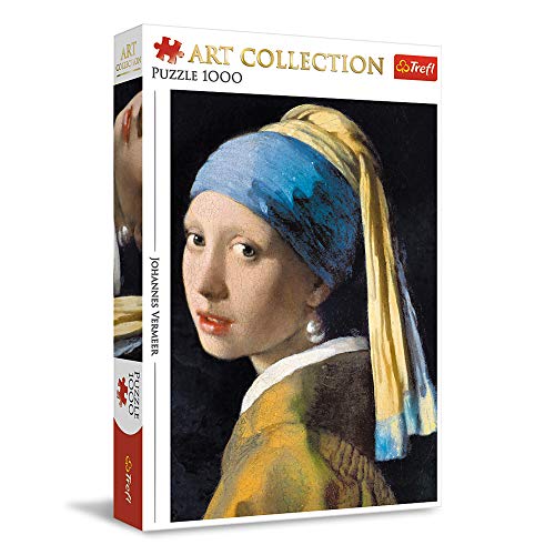 Trefl- Ein Mädchen mit Perle, Jan Vermeer 1000 Teile, Art Collection, Premium Quality, für Erwachsene und Kinder AB 12 Jahren Puzle, Color Coloreado (10522)