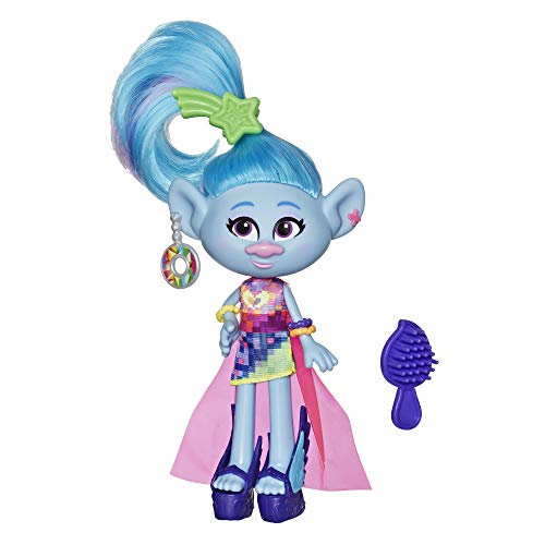 Trolls - Gira Mundial Deluxe Muñecas de Moda Glam personaje Chenille (Hasbro E6569)