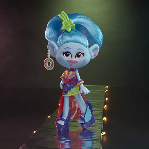 Trolls - Gira Mundial Deluxe Muñecas de Moda Glam personaje Chenille (Hasbro E6569)