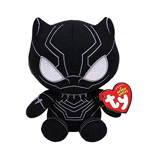 TY 41197 Reg Black Panther-Marvel-Gorro, Multicolor