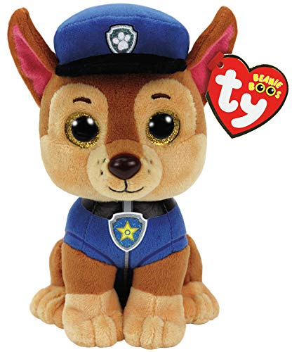 TY- Patrulla Canina, Chase, 23 cm (United Labels Ibérica 96319TY) + Paw Patrol Skye Cane Peluches Toy 380, Multicolor, 8421412105