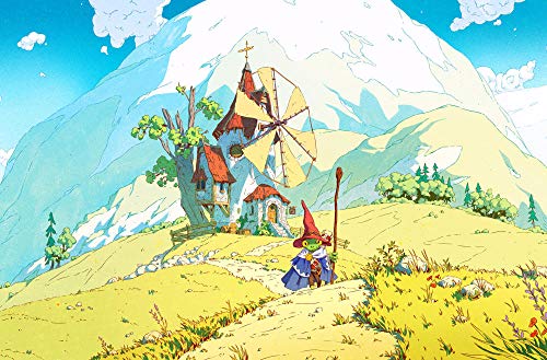 UIUY Póster Castillo de Anime Regalo de Bricolaje Pintura Digital para Adultos para niños，Kit de decoración del hogar ，Regalo de año Nuevo Pintura al óleo sobre Lienzo Sin Marco