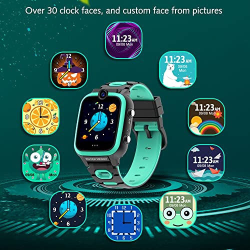 UK-ypfSoft Relojes Inteligentes for niños, niños SmartWatch con HD Pantalla táctil 7 Juegos de Rompecabezas, niños Smart Watch Regalos de cumpleaños for 3-14 años niñas Chicas (Color : Pink)