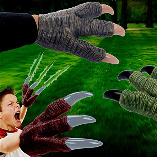 Ulalaza 1 par Jurassic World Dinosaur Claws Fun Dino Toys para niños y Adultos Party Supplies