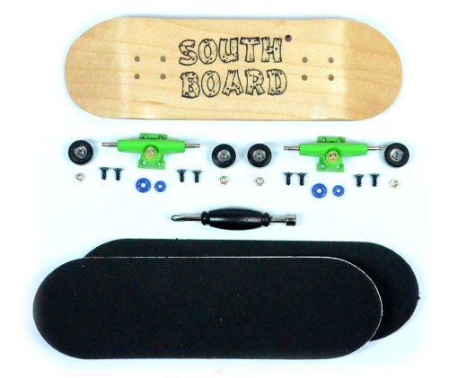 Unbekannt Southboards - Monopatín para dedos (hecho a mano, madera auténtica)