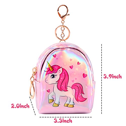 vamei Unicornios para Niñas Unicornios Mochila con cordón Goodie Bags Unicornios Collar Glasses Earring Purse Wallet Stickers Favores de Regalo de Fiesta Unicornios para Niñas