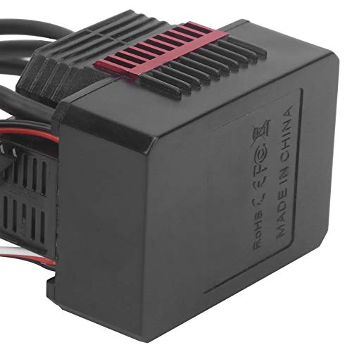 VGEBY Controlador de Velocidad eléctrico Impermeable 45A, ESC sin escobillas para Coche RC con Enchufe XT60 para Coche 1/10 1 / 12RC