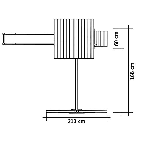vidaXL Parque Infantil con Tobogán y Escaleras de Madera Juego de Exteriores
