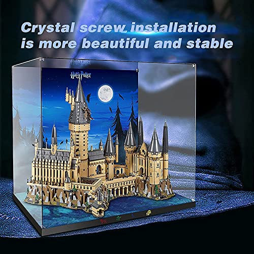 Vitrina acrílica para LEGO Harry Potter Hogwarts Castle 71043 Kit de construcción vitrinas para Lego 71043 coleccionables caja de almacenamiento