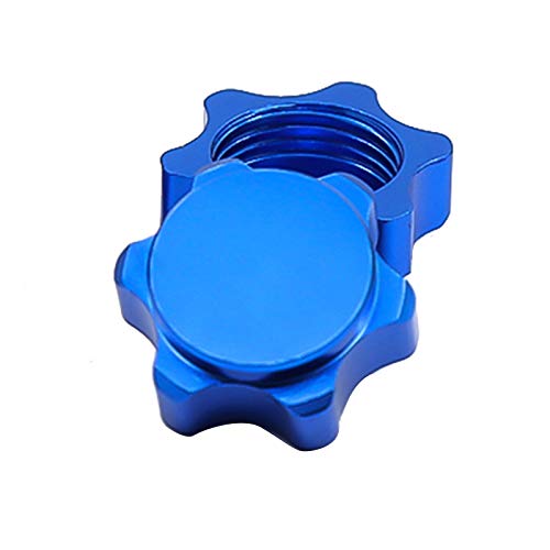 Viudecce 4 Piezas de Aluminio, Cubierta de Cubo de Rueda, Cubierta Antipolvo, Tuerca Hexagonal de 17 Mm para Coche RC 1/8, Azul