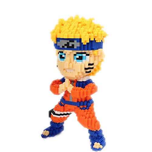 VSUK Bloques De Construcción Personaje De Anime Juego De Bloques De Construcción 2000+PCS Mini Bloques Nano Juguetes De Bricolaje, Rompecabezas 3D Juguetes Educativos De Bricolaje,Naruto