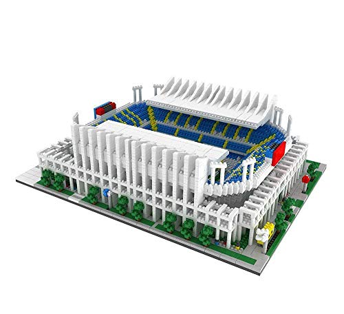 WAN Modelo de Rompecabezas de Bloques de construcción 3D Sports Stadium, Modelo Málaga Rose Garden Stadium (14 Pulgadas X13 Pulgadas X 4 Pulgadas)