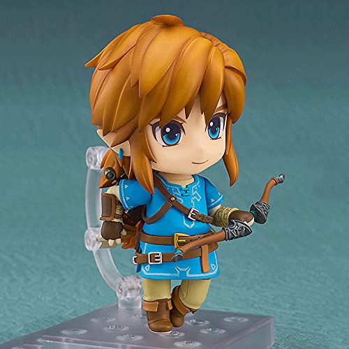 WANGCH Q Version Link Change Face/Breath of The Wild/The Legend of Zelda Figura En Caja/PVC Modelo De Personaje De Anime Estatua De Juguete/Decoración Coleccionable Regalo De Cumpleaños H 3.94in