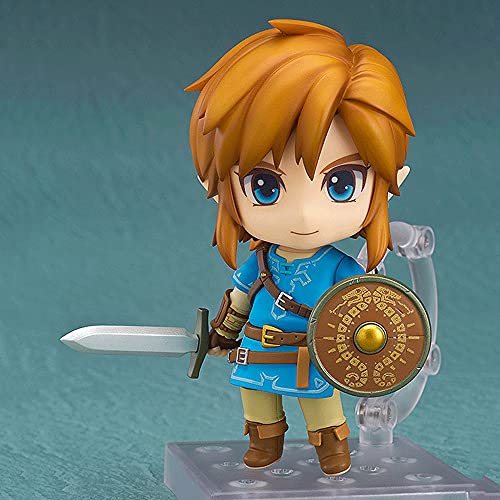 WANGCH Q Version Link Change Face/Breath of The Wild/The Legend of Zelda Figura En Caja/PVC Modelo De Personaje De Anime Estatua De Juguete/Decoración Coleccionable Regalo De Cumpleaños H 3.94in