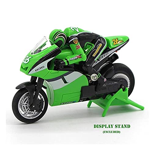 WANIYA1 4 Canales RC Motorcycle Boys Toy Wireless Electric Control Remoto Motorbike Juguete de Alta Velocidad Racing Coche Boys Drift Tilt Jump Motorcycle Kids and Adults RC Coche Juguete Regalo