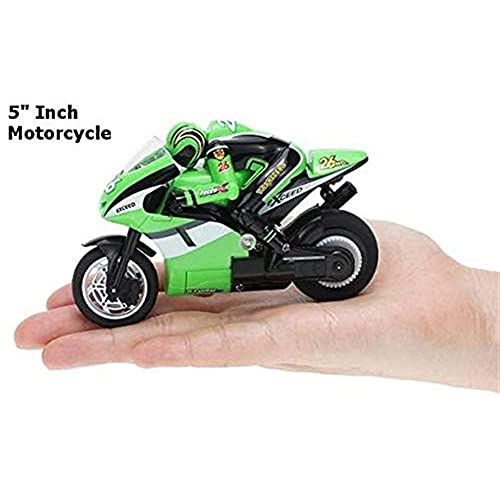 WANIYA1 4 Canales RC Motorcycle Boys Toy Wireless Electric Control Remoto Motorbike Juguete de Alta Velocidad Racing Coche Boys Drift Tilt Jump Motorcycle Kids and Adults RC Coche Juguete Regalo