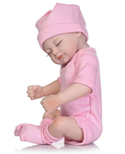 WERYU 10" Reborn Baby Dolls Lifelike Soft Bodied Baby Doll Girls Toy Full Vinyl Silicone Body Newborn Baby Doll Reborn Babies For Ages 1+ Toys Gifts,A2 (A3)