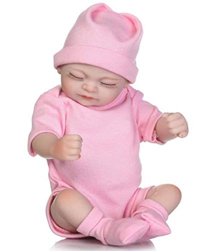 WERYU 10" Reborn Baby Dolls Lifelike Soft Bodied Baby Doll Girls Toy Full Vinyl Silicone Body Newborn Baby Doll Reborn Babies For Ages 1+ Toys Gifts,A2 (A3)