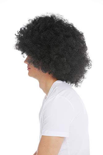 WIG ME UP- 3256-P103 XXL Peluca Afro Enorme Mujeres Hombres Carnaval Pelo voluminoso Negro los 70