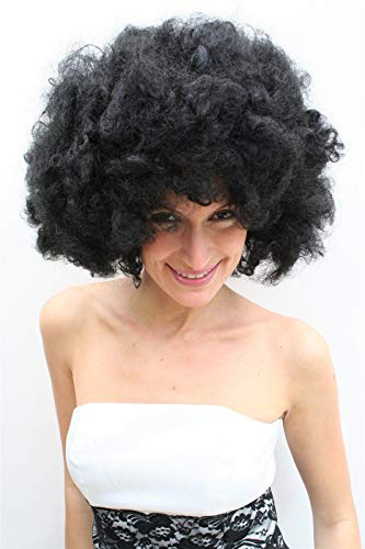 WIG ME UP- Peluca Afro, Negra, años 70 PW0011-P103