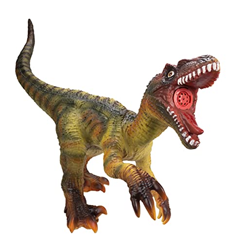 Wild Predators - Velociraptor Foam, Blanditos con Sonido, Figuras Dinosaurios Juguetes Niños 3 años o más, Dinosaurio Gigante Juguete, Verde, 3 Años O Más