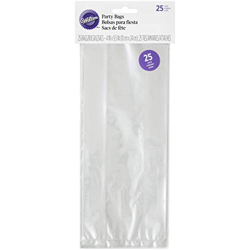 Wilton Pack de 25 Bolsas para Fiestas, Blanco, Centimeters