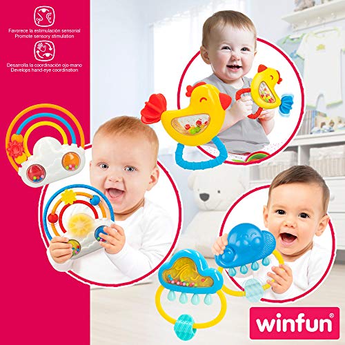 winfun - Set 3 sonajeros con luz y sonidos winfun (46526)