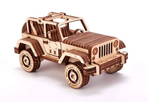 Wood Trick - Puzzle de Madera - Puzzle 3D - Coche Safari 4x4